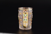 Комплект стаканов для воды 250 мл Sonne Crystal Золото (6 шт.) Bohemia Crystal
