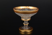 Конфетница 15 см Sonne Crystal Золото Bohemia Crystal