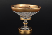 Конфетница 20 см Sonne Crystal Золото Bohemia Crystal
