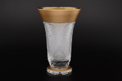 Ваза Фелиция 25 см Sonne Crystal Золото Bohemia Crystal