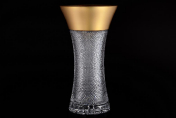 Ваза Фелиция 41 см Sonne Crystal Золото Bohemia Crystal