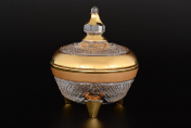 Банка 12 см Sonne Crystal Золото Bohemia Crystal