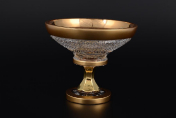 Конфетница 15 см Sonne Crystal Золото Bohemia Crystal