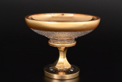 Конфетница 20 см Sonne Crystal Золото Bohemia Crystal