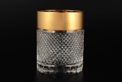 Комплект стаканов для виски Фелиция 300 мл Sonne Crystal Золото (6 шт.) Bohemia Crystal