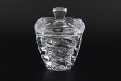 Конфетница с крышкой 14 см FAСET Bohemia Crystalite