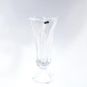 Ваза на ножке Bohemia Gold Florale 28 см Bohemia Crystalite