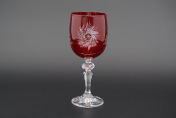 Комплект "Мирел" бокалов для вина 220 мл красный (6 шт.) Bohemia Crystal