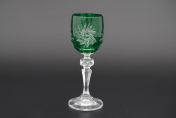 Комплект рюмок для водки 60 мл зеленый (6 шт.) Bohemia Crystal