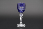 Комплект рюмок для водки 60 мл синий (6 шт.) Bohemia Crystal