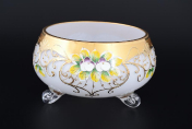 Тройножка 17 см белая Паточка Bohemia Crystal