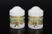 Солонка/перечница Falkenporzellan Natalia seladon gold (2 шт.) 20 мл, в.5 см