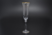 Комплект фужеров для шампанского 190 мл Анжела (6 шт.) Bohemia Crystalite