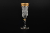 Комплект фужеров для шампанского 150 мл Sonne Crystal Золото (6 шт.) Bohemia Crystal