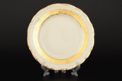 Набор тарелок Thun Мария Луиза Золотая лента Ivory 19 см (6 шт.)