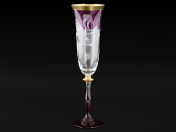 Комплект фужеров для шампанского 190 мл E-V Bohemia Crystal