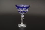 Комплект фужеров для мартини 180 мл Цветной хрусталь (6 шт.) Bohemia Crystal