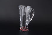 Графин красный Crystalite Bohemia Quadro 1,1л Bohemia Crystalite