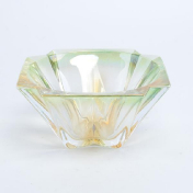 Конфетница зеленая Bohemia Gold Metropolitan 14.5 см Bohemia Crystalite