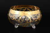 Конфетница Bohemia Золотой узор 20 см Bohemia Crystal