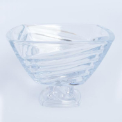Фруктовница на ножке Bohemia Gold Facet 33 см Bohemia Crystalite