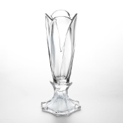 Ваза для цветов на ножке Bohemia Gold Globus 30 см Bohemia Crystalite
