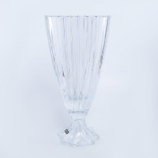 Ваза на ножке Bohemia Gold Oval 30 см Bohemia Crystalite