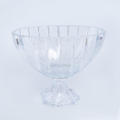 Фруктовница на ножке Bohemia Gold Oval 30 см Bohemia Crystalite
