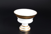 Конфетница 16 см белая BOHEMIA GOLD Bohemia Crystalite