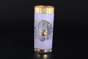 Комплект стаканов для воды Версаче Охота розовая (6 шт.) B-G Bohemia Crystalite