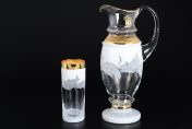 Комплект для воды 7 пр "Волна белая" EV Bohemia Crystal