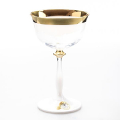 Комплект стеклянных креманок Bohemia Волна белая 280 мл Bohemia Crystal