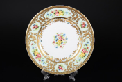 Набор тарелок Falkenporzellan Vienna Seladon Gold 21 см(6 шт.)