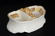Емкость для специй двойной Thun Мария Луиза Ivory 15 см