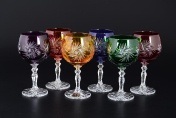 Комплект рюмок для водки Bohemia Цветной хрусталь 60 мл(6 шт.) Bohemia Crystal