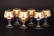 Комплект фужеров для бренди Veneziano Color Art Decor