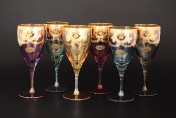Комплект фужеров для вина Veneziano Color Art Decor