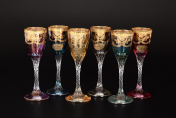 Комплект рюмок для водки Veneziano Color Art Decor