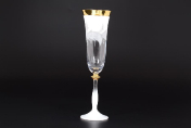 Комплект для шампанского "Волна белая" E-V Bohemia Crystal