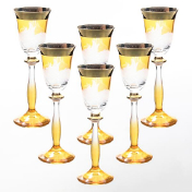Комплект рюмок для водки Bohemia Волна медовая Bohemia Crystal