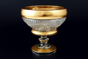 Конфетница Crystal Heart Золото 15 см Bohemia Crystal