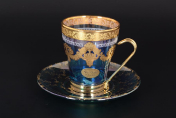 Комплект чайных пар 12 предметов NEW Veneziano color Art Decor