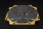 Фруктовница Bohemia Gold Metropolitan 33 см Bohemia Crystalite
