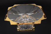 Фруктовница на ножке Bohemia Gold Metropolitan 33 см Bohemia Crystalite