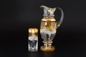 Комплект для воды 7 пр Волна медовая E-S Bohemia Crystal