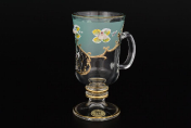 Комплект кружек для воды фон зеленый Bohemia Uhlir 230 мл(6 шт.) Bohemia Crystal