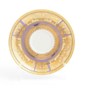 Комплект фарфоровых блюдец Falkenporzellan Diadem Violet Creme Gold 15 см (6 шт.)