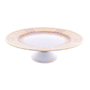 Тарелка для торта на ножке Falkenporzellan Diadem Violet Creme Gold 32 см