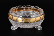 Конфетница Crystal Heart Золото 15 см Bohemia Crystal