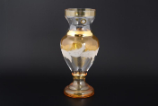 Ваза 30 см Волна медовая E-V Bohemia Crystal